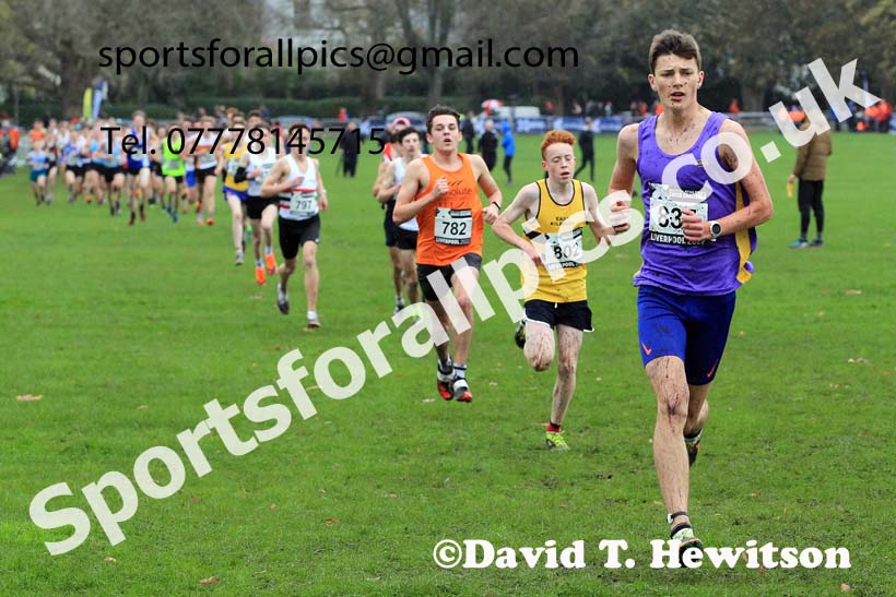 Mens Under-17s, 2022 British Athletics Cross Challenge, Sefton Park, Liverpool.  Photo: David T. Hewitson/Sports for All Pics